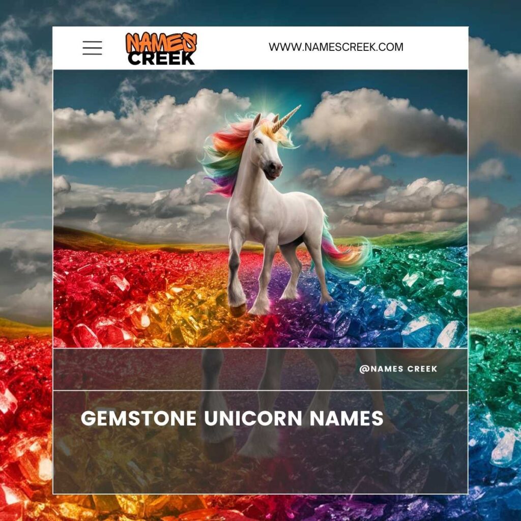 Gemstone Unicorn Names