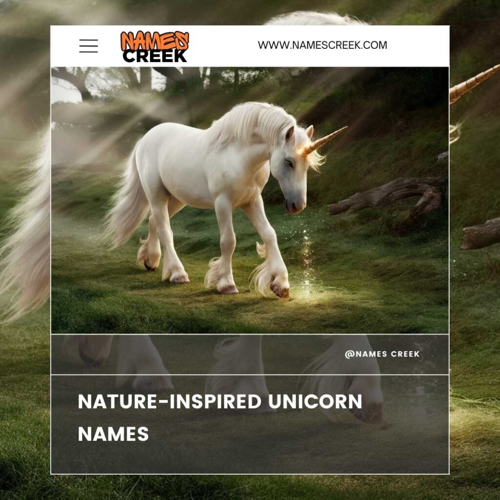 Nature-Inspired Unicorn Names