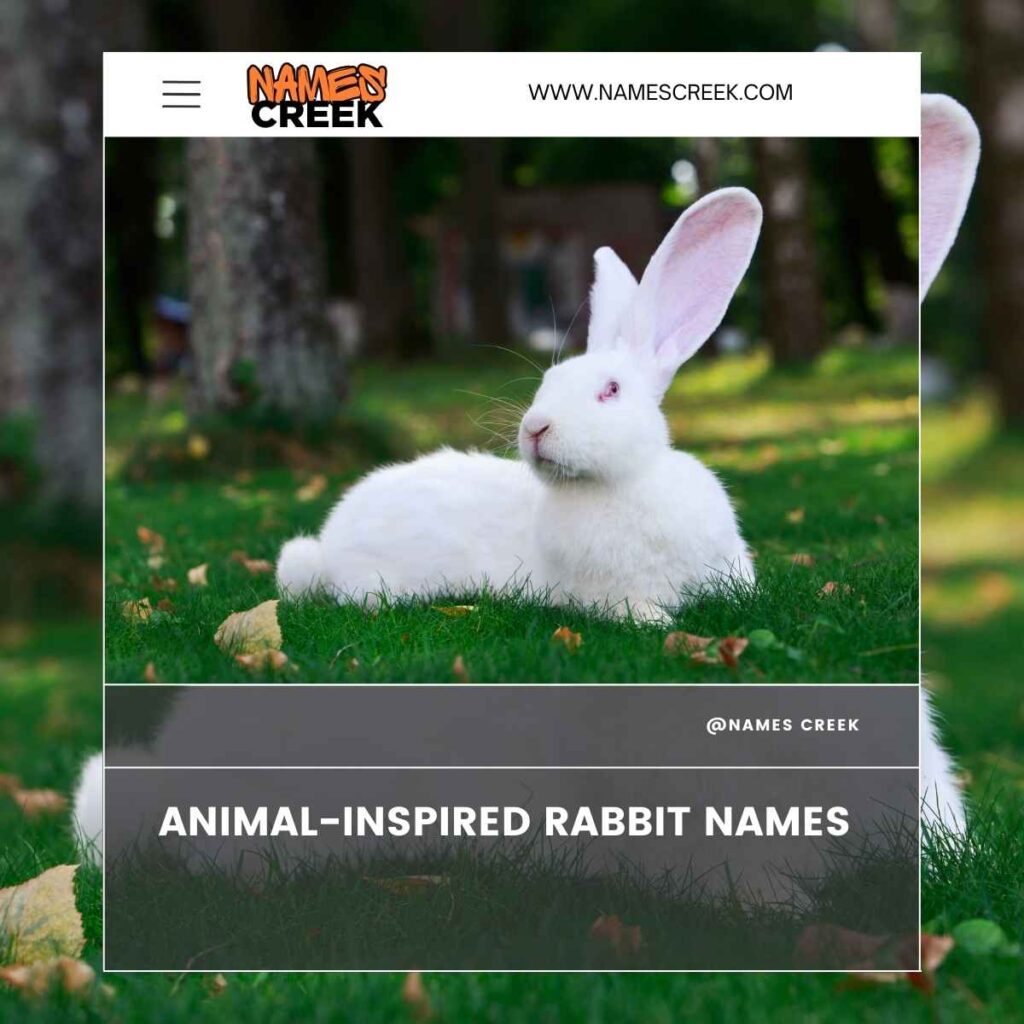 Animal-Inspired Rabbit Names