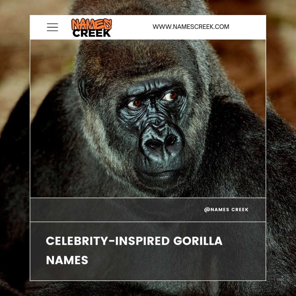 Celebrity-Inspired Gorilla Names