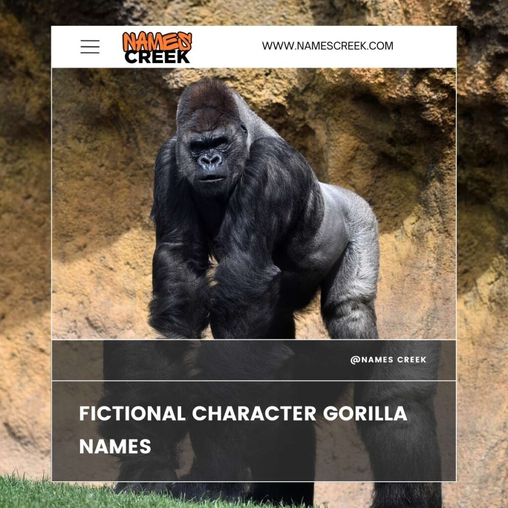 Fictional Character Gorilla Names