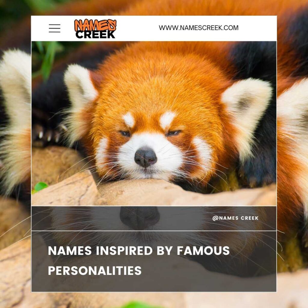 Names Inspired by Famous Personalities