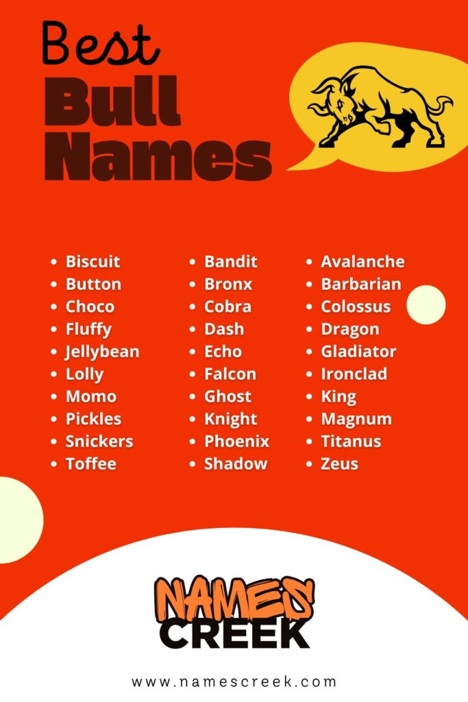 Traditional Bull Names