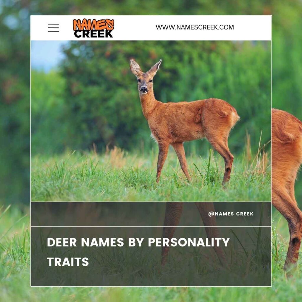 Deer Names by Personality Traits