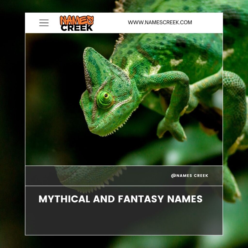 Mythical and Fantasy Chameleon Names