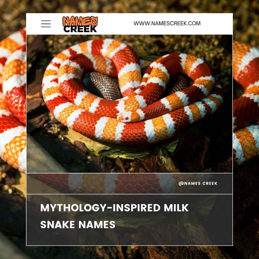 Mythology-Inspired Milk Snake Names