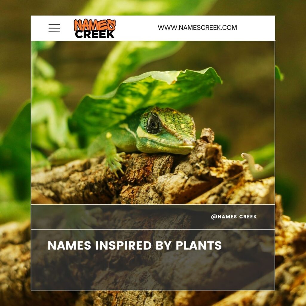 Anole Names Inspired by Plants