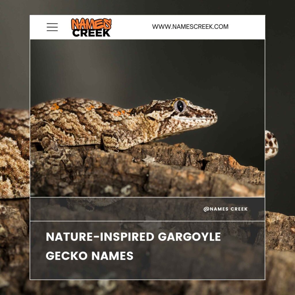 Nature-Inspired Gargoyle Gecko Names