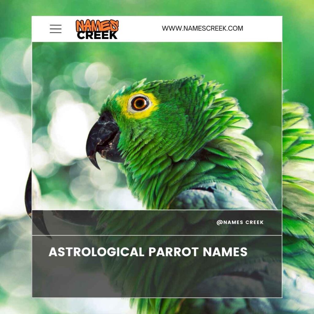 Astrological Parrot Names