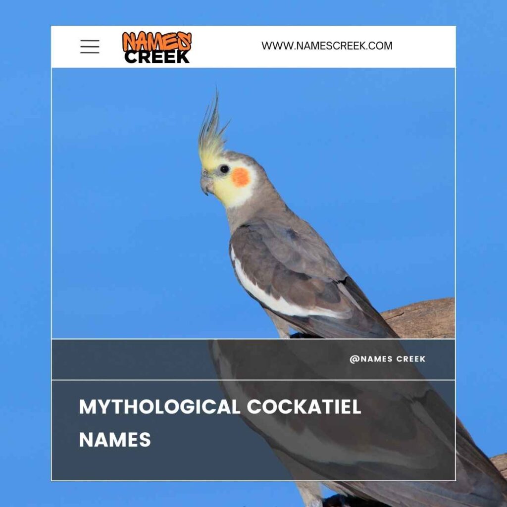 Mythological Cockatiel Names