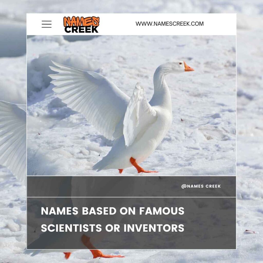 Names Based on Famous Scientists or Inventors