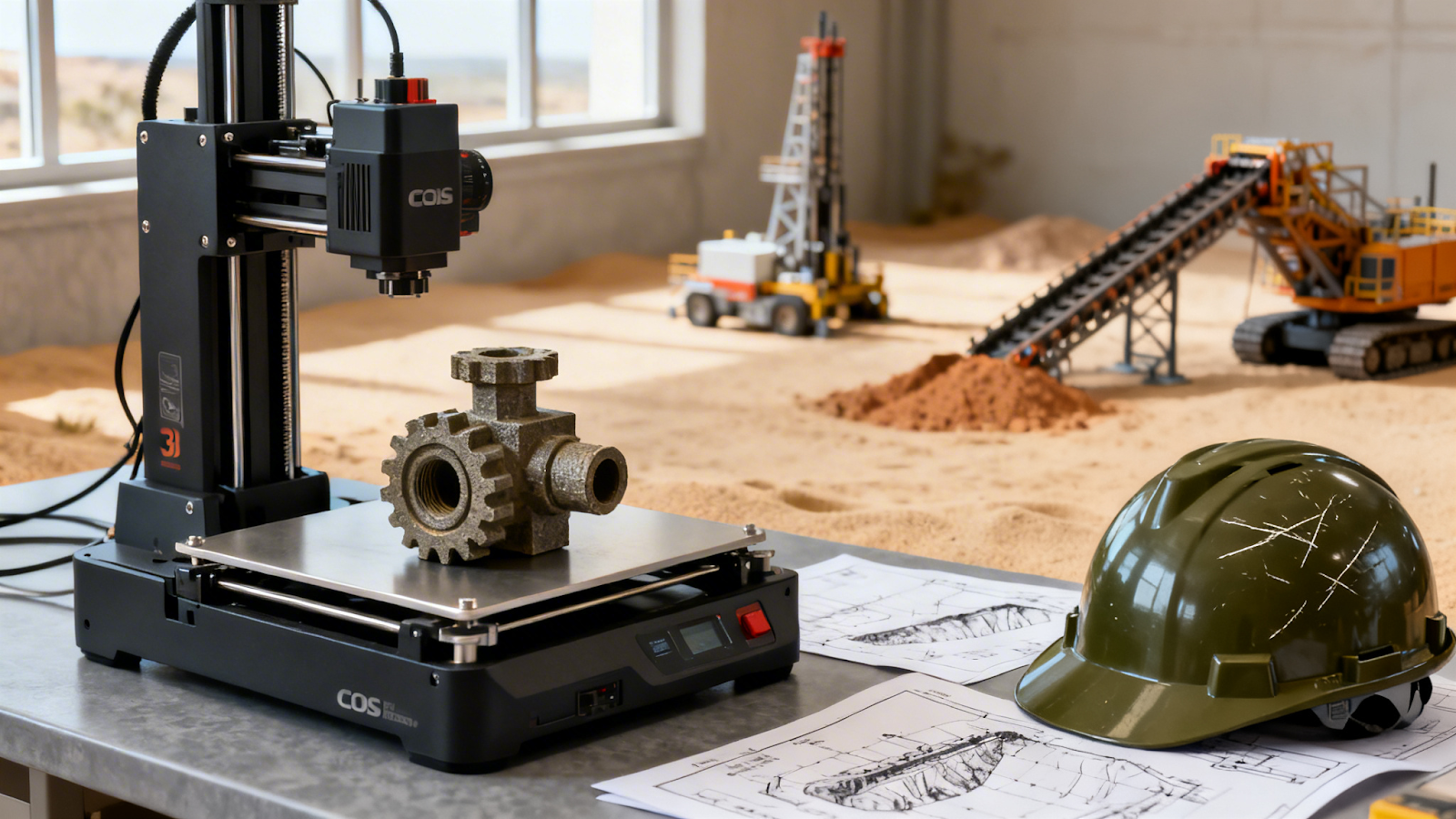 Perth 3D printing mining equipment component