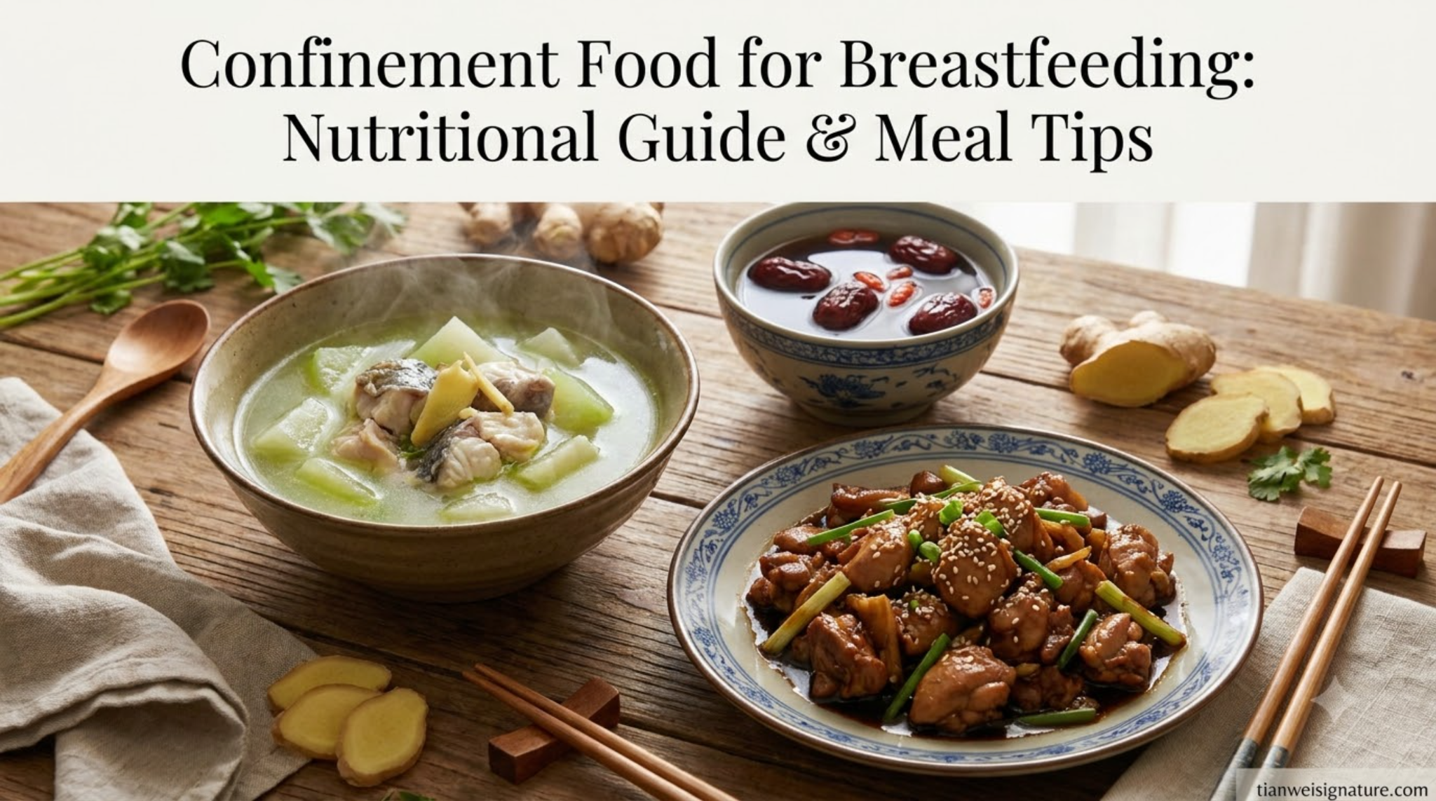 Confinement Food for Breastfeeding: Nutritional Guide & Meal Tips